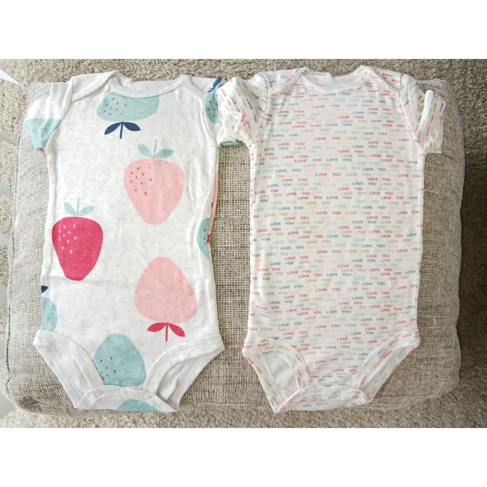 Newborn Baby Girl Onesie 2 Pack Set